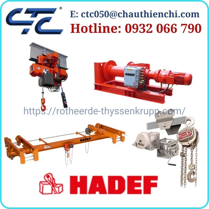 Thiết bị nâng HADEF nhập khẩu chính hãng Đức